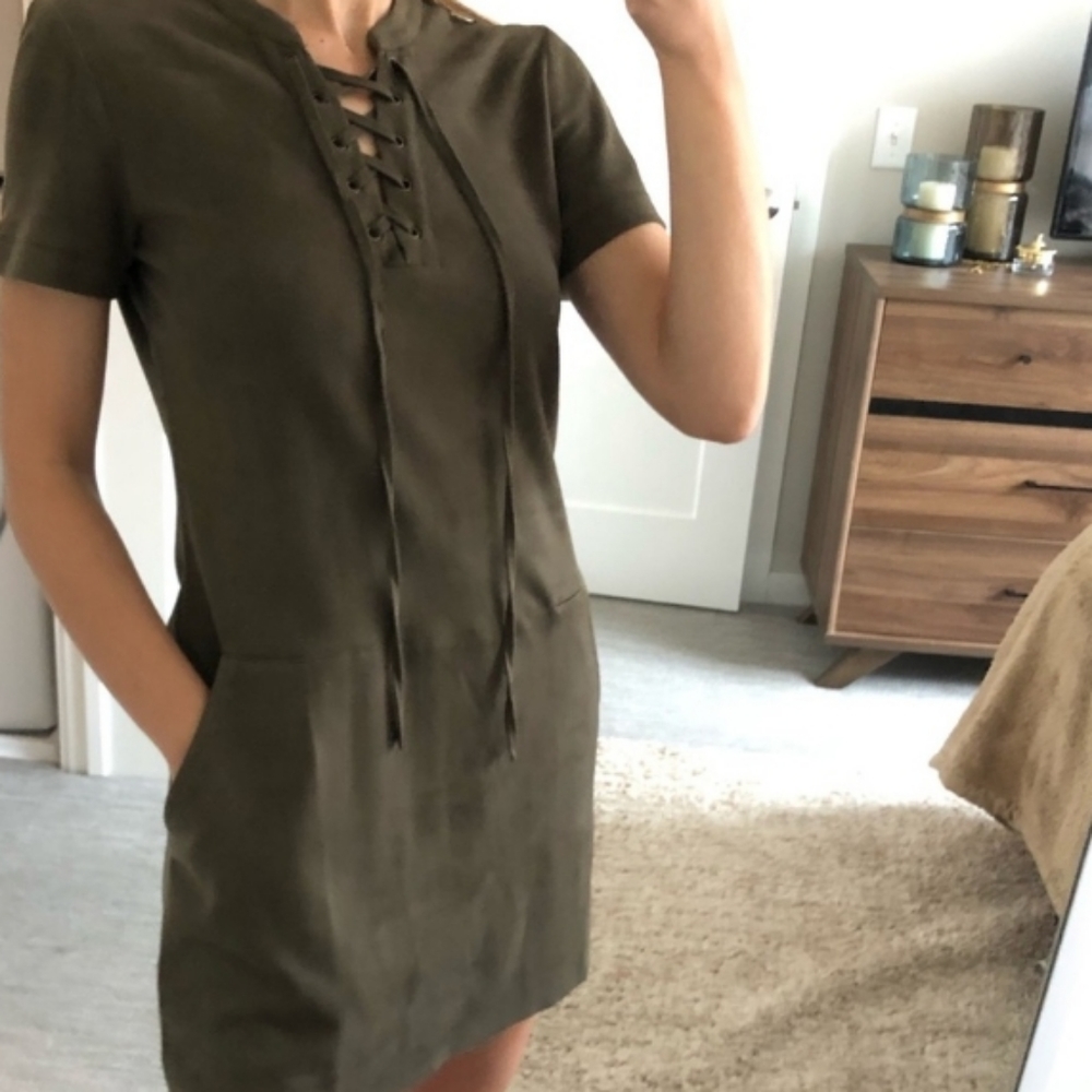 Suede dress